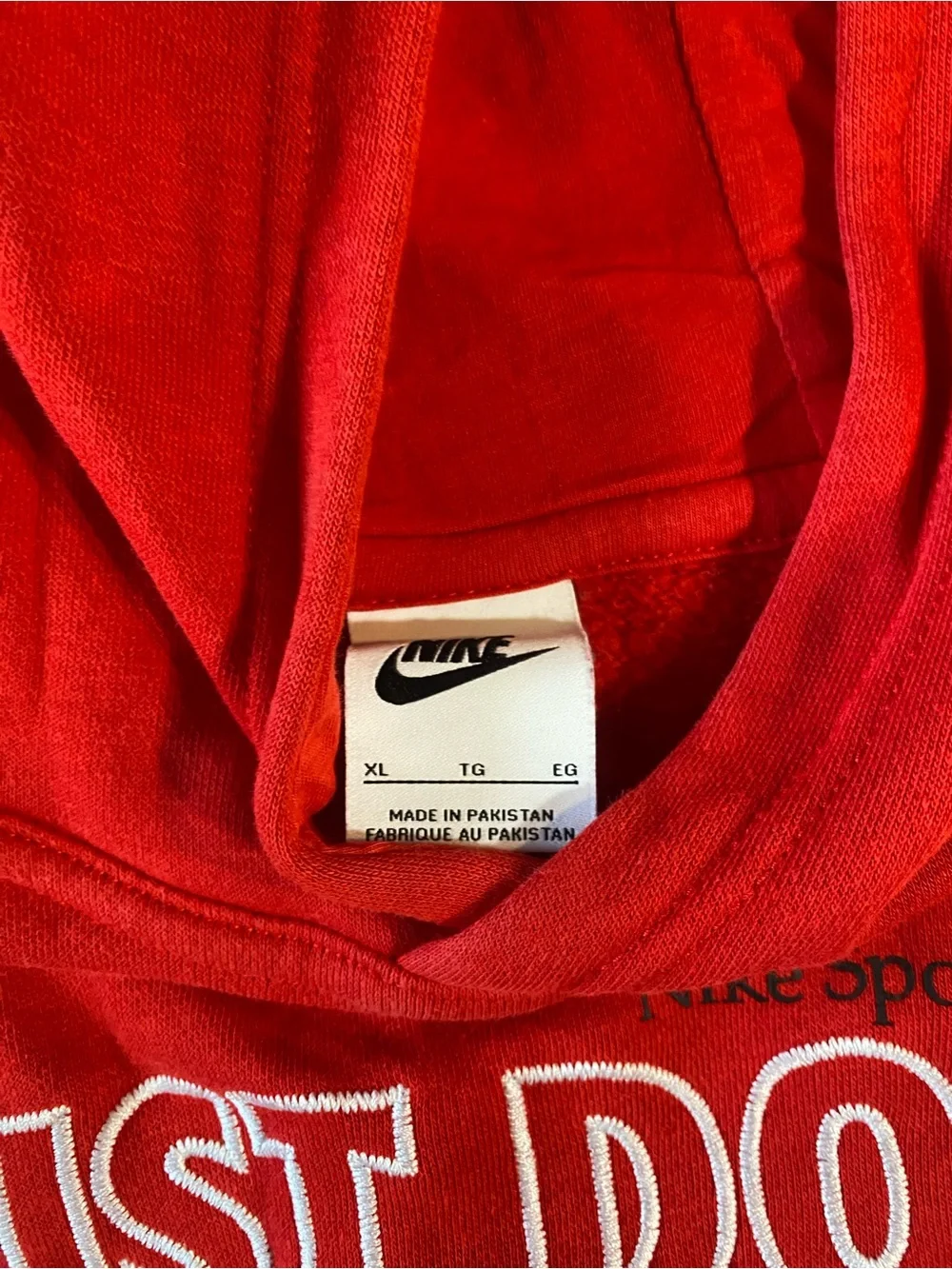 Nike Kids Red 'Just Do It.' Pullover Hoodie